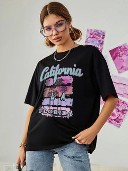 Polka dot short sleeve shirt